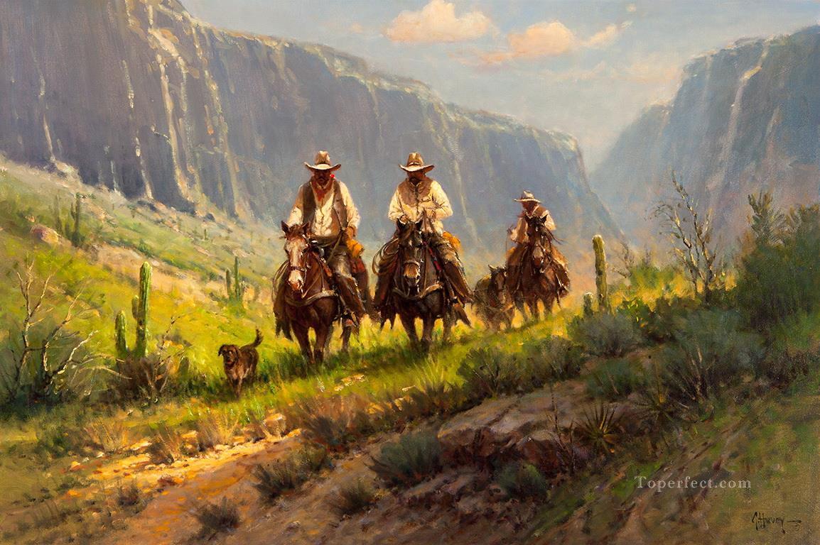 vaqueros de américa occidental 68 américa occidental Pintura al óleo